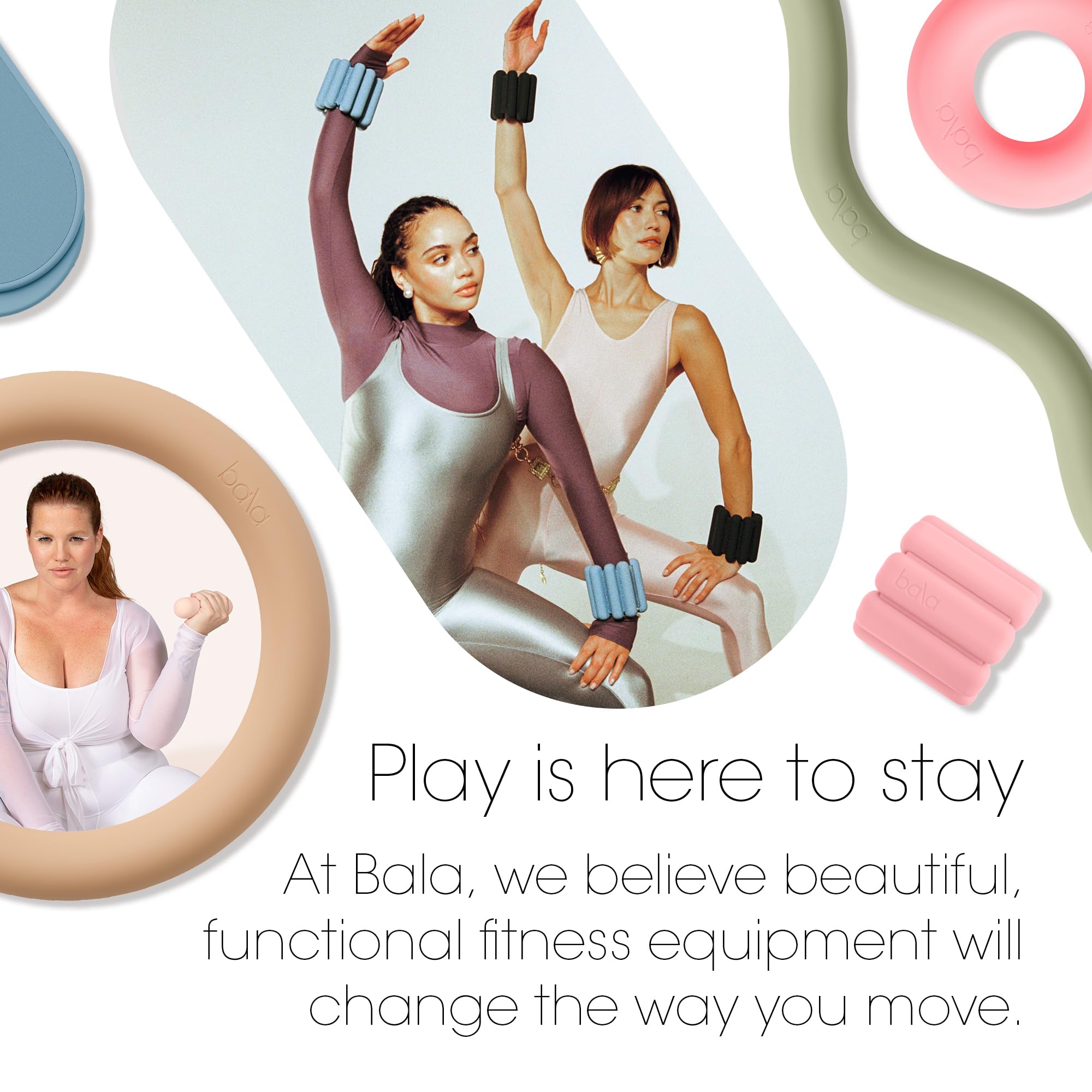 Bala Bangles & Bala Bars Home Workout Equipment Bundle - Blush - Image 5
