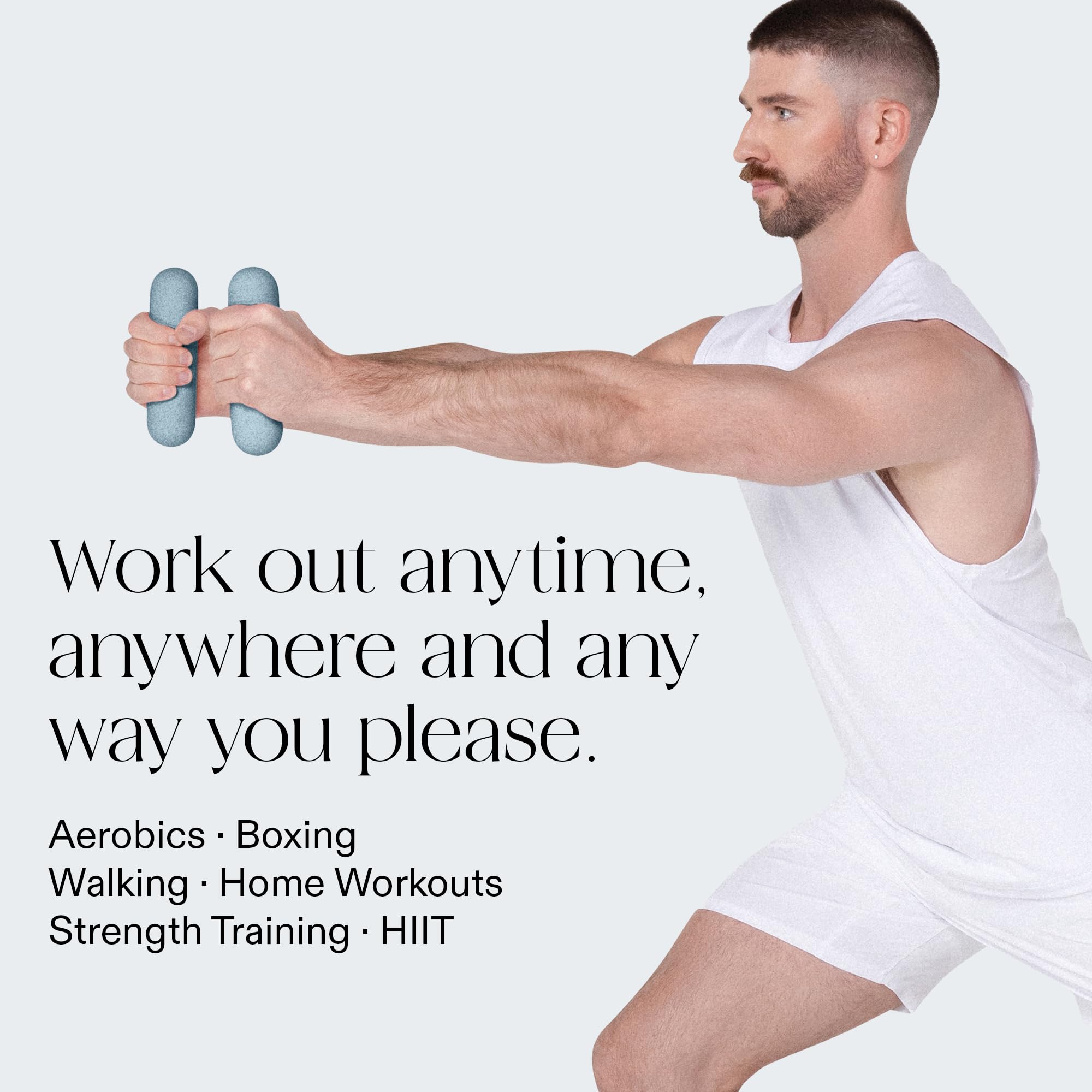 Bala Bars Dumbbell Set for Women & Men - Set of 2 Bars Designed for Walking, Strength Training, HIIT, Boxing & Aerobics - Hand Weights for Working Out at Home - Image 3