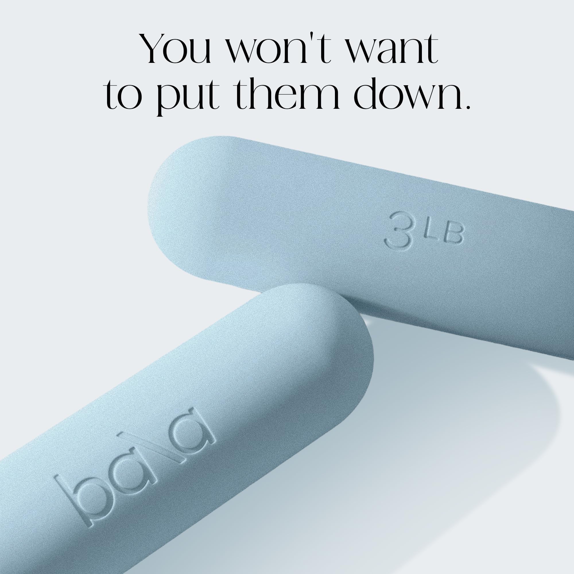 Bala Bars Dumbbell Set for Women & Men - Set of 2 Bars Designed for Walking, Strength Training, HIIT, Boxing & Aerobics - Hand Weights for Working Out at Home - Image 5