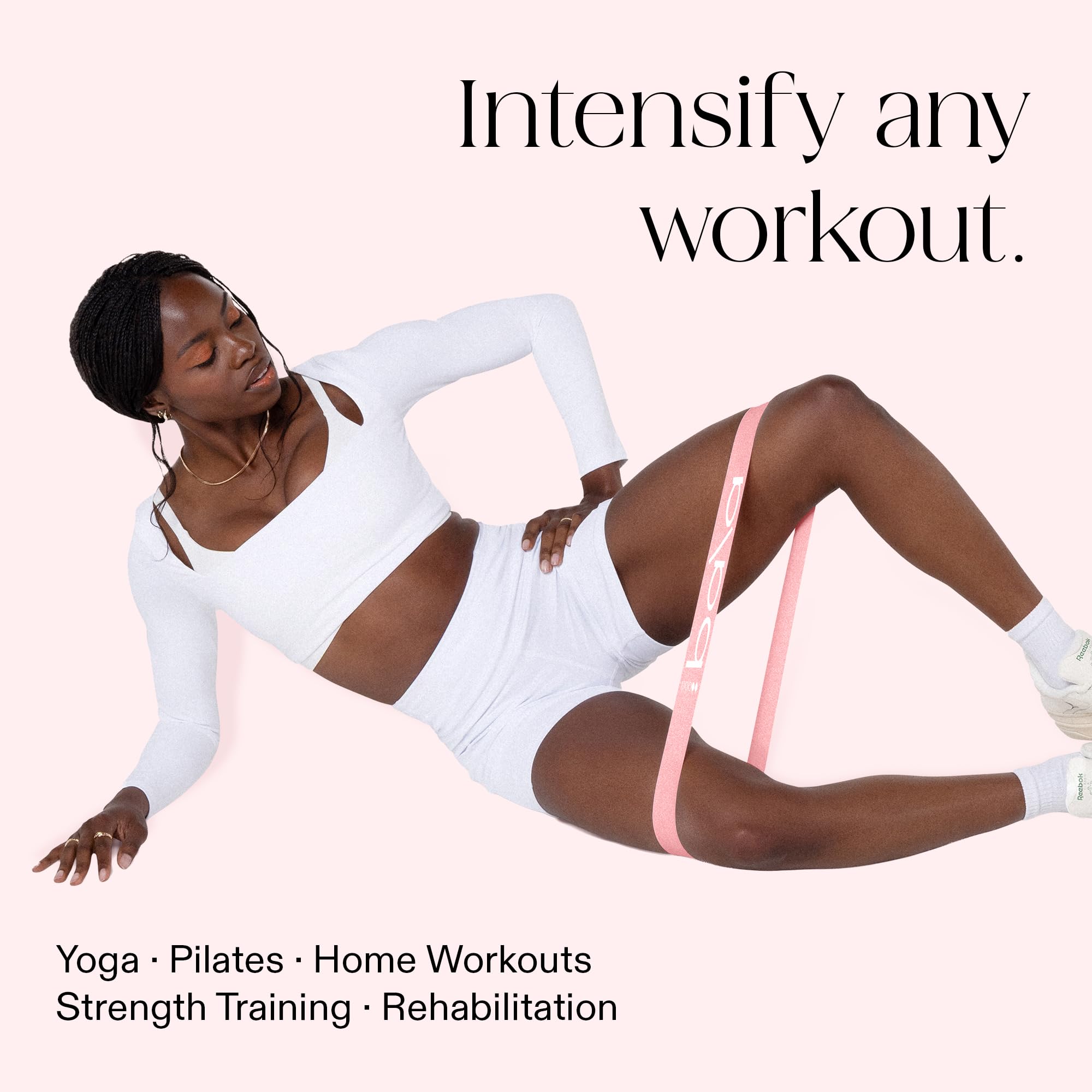 Bala Booty Bands Resistance Bands for Women & Men - Elastic Exercise Bands for Working Out - Wrist, Ankle, Legs & Booty Bands - Workout Resistance Bands for Yoga, Pilates, Strength Training - Image 4