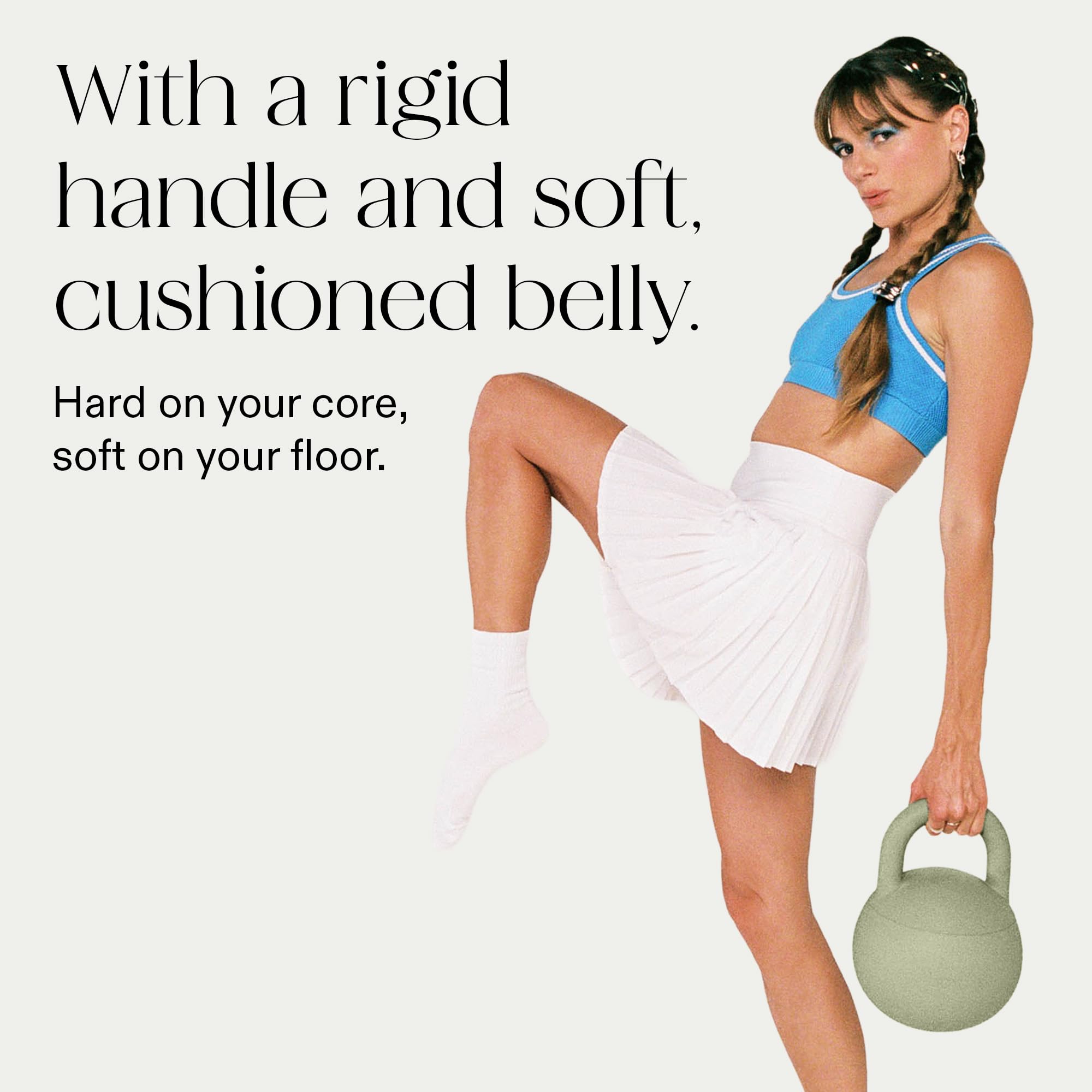 Bala Kettleball, Soft Kettlebell for Women - Kettlebells Strength & Core Training Equipment for Home Gym Workouts - Anti-Slip Grip Exercise Weights with Cushioned Impact-Resistant Base - Image 3