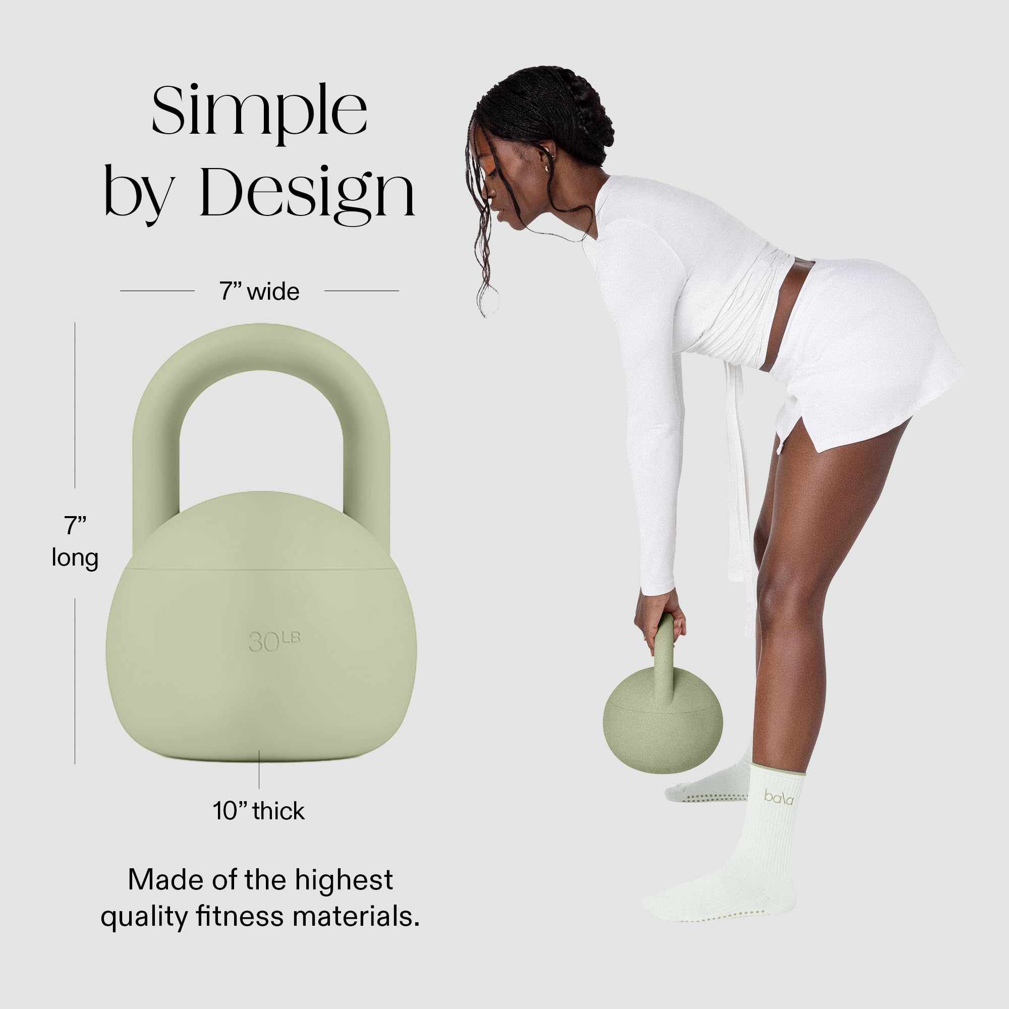 Bala Kettleball, Soft Kettlebell for Women - Kettlebells Strength & Core Training Equipment for Home Gym Workouts - Anti-Slip Grip Exercise Weights with Cushioned Impact-Resistant Base - Image 5