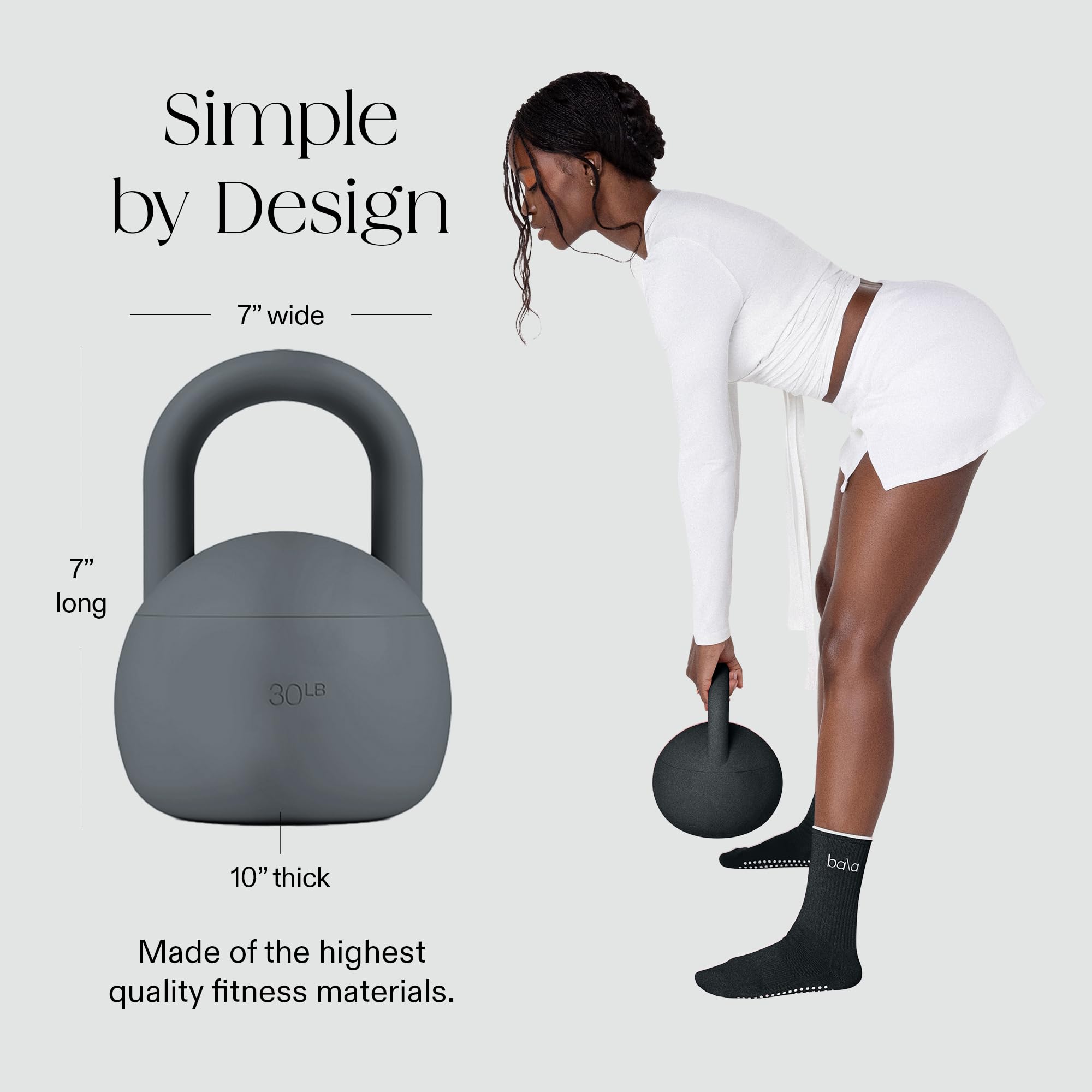 Bala Kettleball, Soft Kettlebell for Women - Kettlebells Strength & Core Training Equipment for Home Gym Workouts - Anti-Slip Grip Exercise Weights with Cushioned Impact-Resistant Base - Image 5